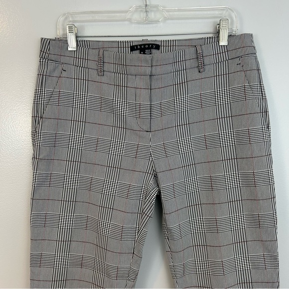 Theory Window Pane Plaid Cropped Ankle Trouser Pants Size 10 - Picture 3 of 12